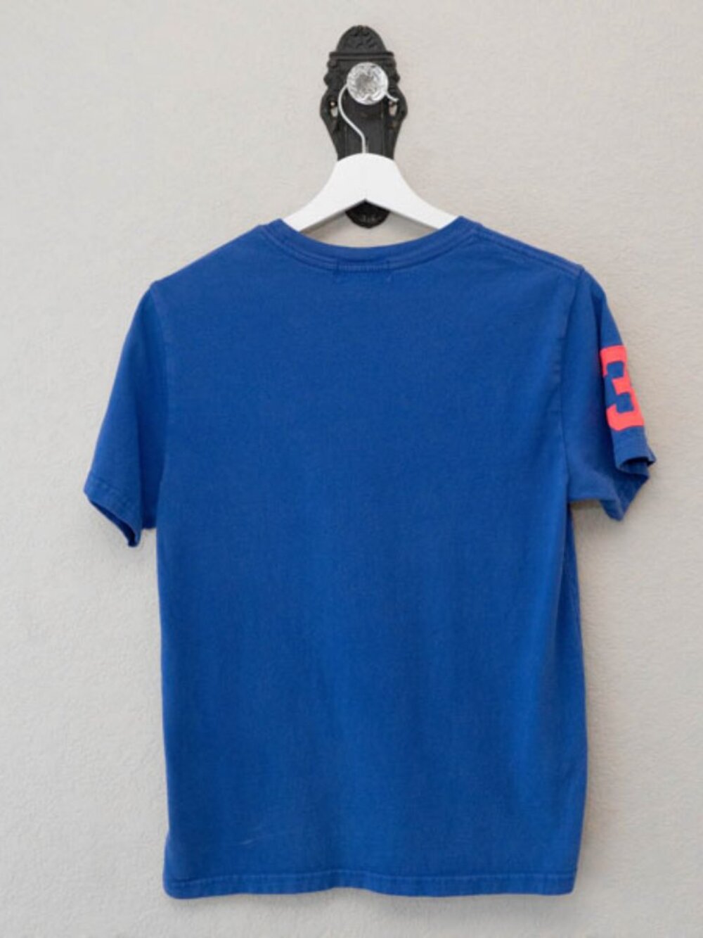 Polo Ralph Lauren Big Pony Tee Youth Medium 10-12 Blue Short Sleeve Shirt Logo - Picture 8 of 12
